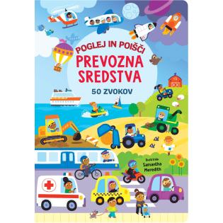 Knjiga zvočna POGLEJ IN POI&Scaron;ČI PREVOZNA SREDSTVA 50 ZVOKOV 001956