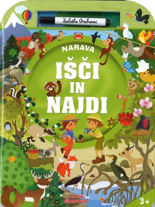 Knjiga I&Scaron;ČI IN NAJDI NARAVA 3+ 002010