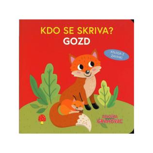 Knjiga kartonka KDO SE SKRIVA? GOZD LISICA 001923