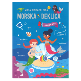 Knjiga z nalepkami MOJA PRIJATELJICA MORSKA DEKLICA MAVRIČNI BISER 001844