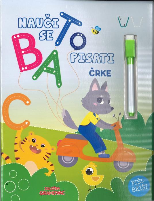 Knjiga NAUČI SE PISATI ČRKE 001989