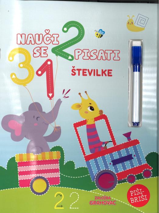 Knjiga NAUČI SE PISATI &Scaron;TEVILKE 001988