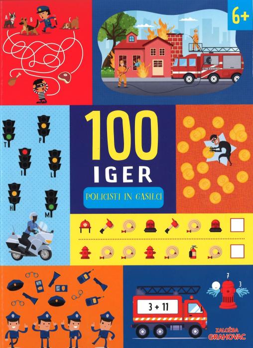 Knjiga 100 IGER POLICISTI IN GASILCI 6+ 002018
