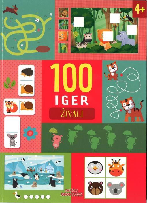 Knjiga 100 IGER ŽIVALI 4+ 002016