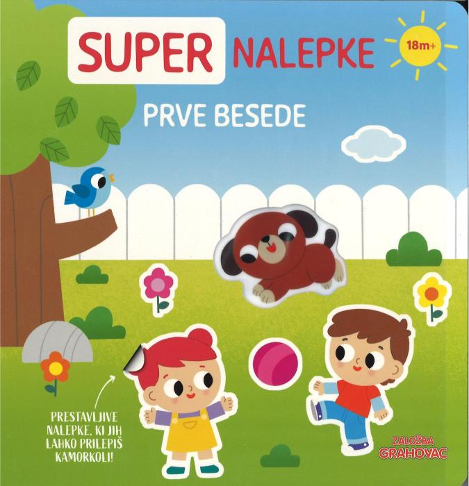 Knjiga SUPER NALEPKE PRVE BESEDE 18m+ 001935