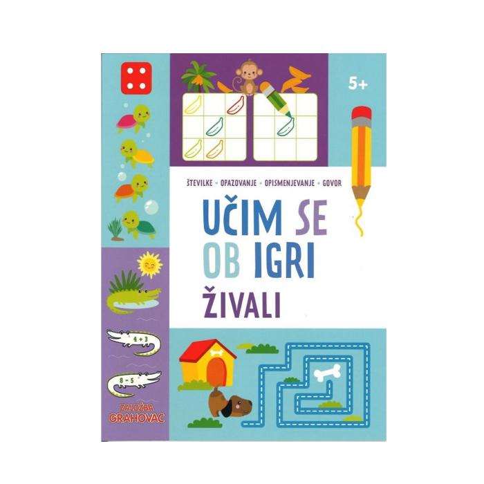 Knjiga UČIM SE OB IGRI ŽIVALI 5+ 001928