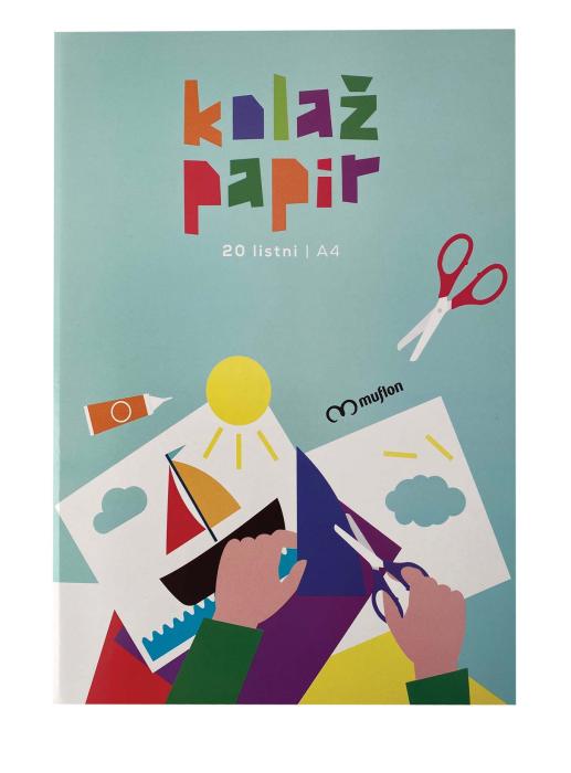 Kolaž papir A4 20 listni MUFLON