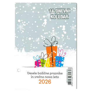 Koledar 2026 vložek 14 dnevni za namizni pleksi koledar