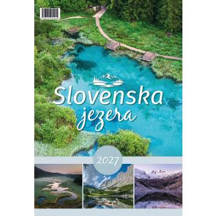 Koledar stenski 2027 33x54 cm SLOVENSKA JEZERA 201253 