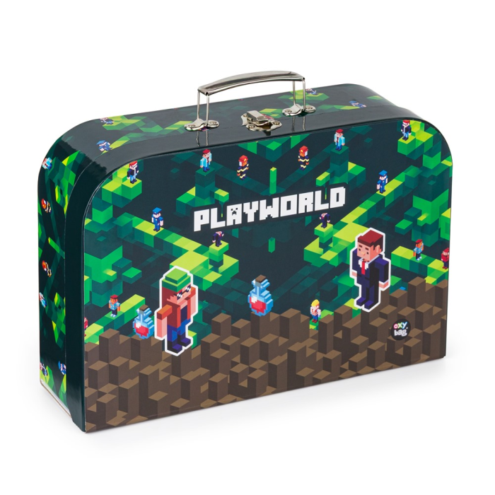 Kovček &scaron;olski 34 cm OXYBAG PLAYWORLD MINECRAFT 6-02625