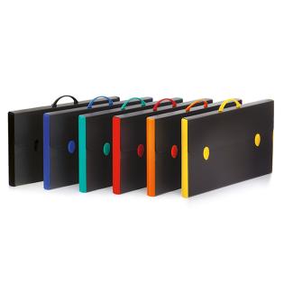 Kovček &scaron;olski za likovni pribor PVC črn 37x60x5 cm BALMAR HARDOX 100501072