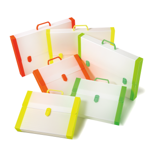 Kovček PVC 38x53x5 cm PAPERDREAM BARRA FLUO NEON 6338535290