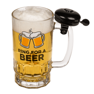 Kozarec za pivo z zvoncem 500 ml RING FOR A BEER 78/7934