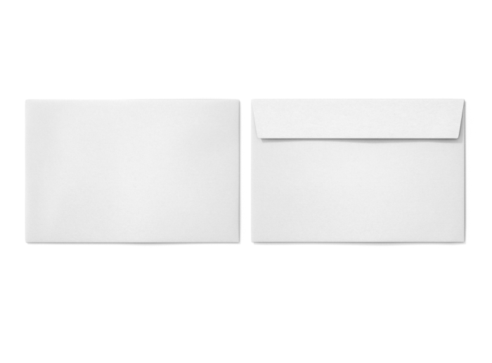 Kuverta B6 12,5x17,6 bela 80 g strip zapiranje