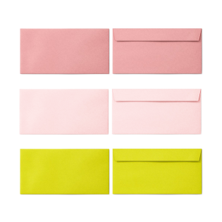 Kuverte amerikanka DL strip 120 g PASTEL POLLEN CLAIREFONTAINE set 20/1