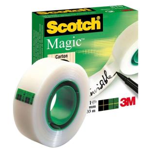 Lepilni trak neviden odlepljiv bel 19mm x 3m SCOTCH MAGIC 3M 810