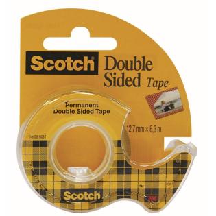 Lepilni trak obojestranski na stojalu podajalcu 1,3cm x 6,3m SCOTCH DOUBLE SIDED