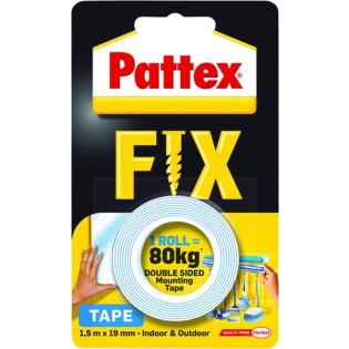 Lepilni trak obojestranski 19mm x 1,5 m PATTEX SUPER FIX