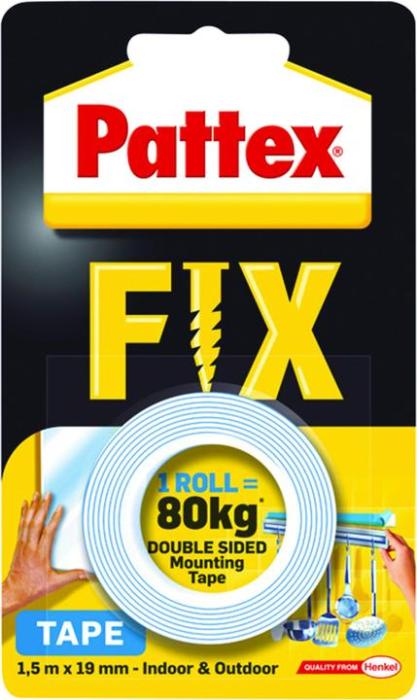 Lepilni trak obojestranski 19mm x 1,5 m PATTEX SUPER FIX