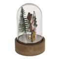 Lučka led okrasna z miniaturnim božičnim prizorom XMAS FRIENDS 160066