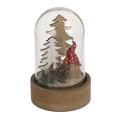 Lučka led okrasna z miniaturnim božičnim prizorom XMAS FRIENDS 160066