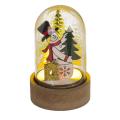 Lučka led okrasna z miniaturnim božičnim prizorom XMAS FRIENDS 160066