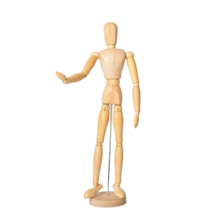 Lutka maneken za skiciranje lesena 12 inch 30,5 cm 616018