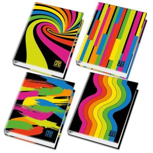 Mapa A4 rinčna 4 rinke &scaron;irine 3 cm BLACK AND FLUO NEON BLASETTI 8466