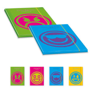 Mapa z elastiko A4 &scaron;irine 1 cm COLOROSA SMILE & CO EMOJI 64SML05