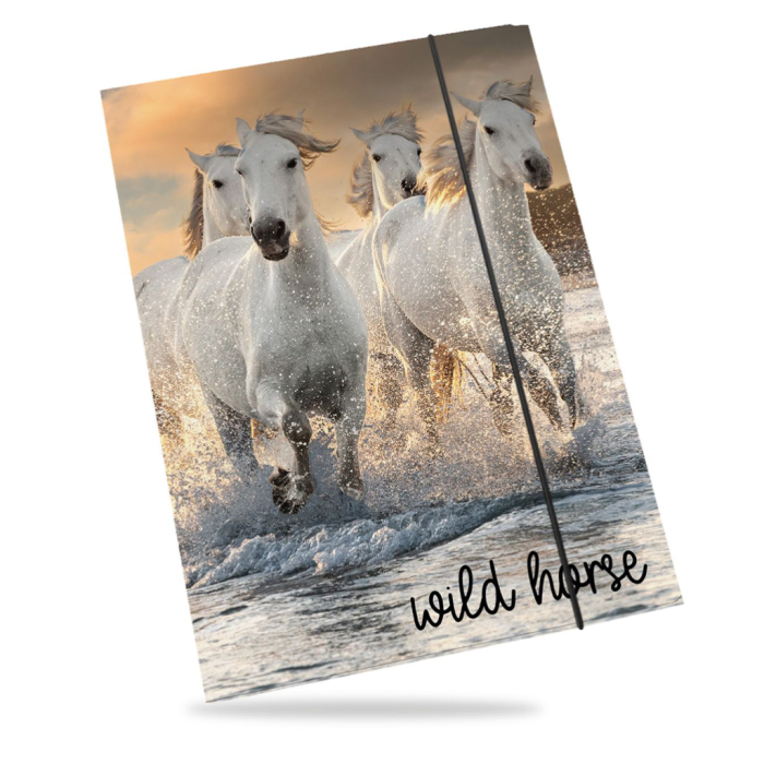 Mapa A4 z elastiko KONJI WILD HORSE 25ZM-KONJI