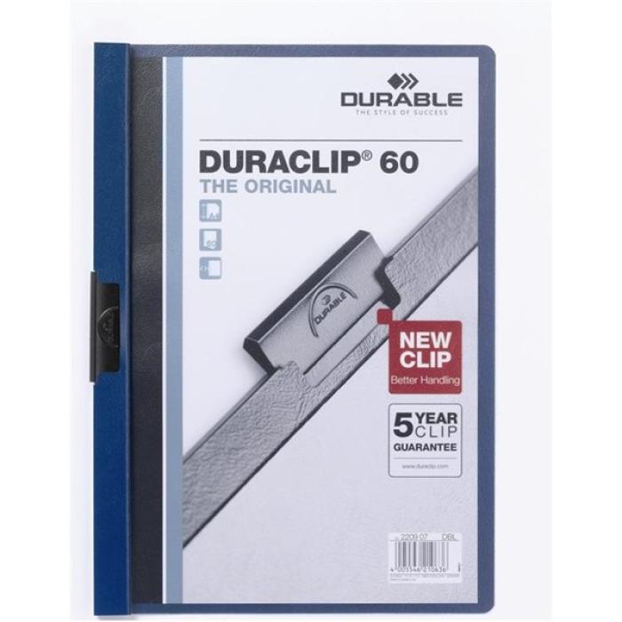 Mapa s sponko na hrbtišču A4 60 listov DURABLE DURACLIP 2209