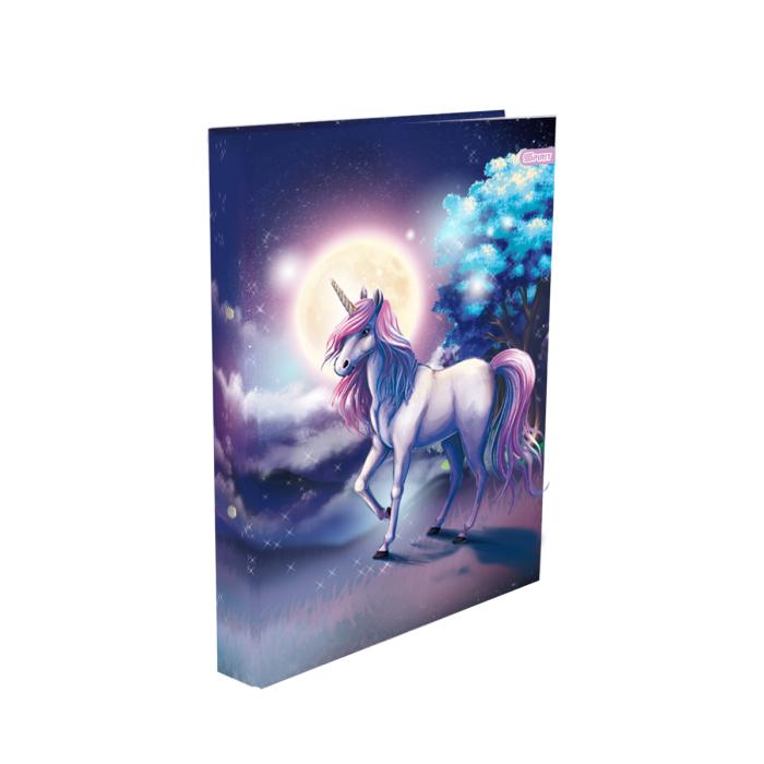Mapa rinčna A4 na 2 rinki &scaron;irine 3 cm BE MAGICAL SAMOROG UNICORN TTS 408753