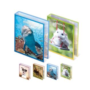 Mapa rinčna s 4 rinkami kartonska A4 ANIMAL FRIENDS PPL04