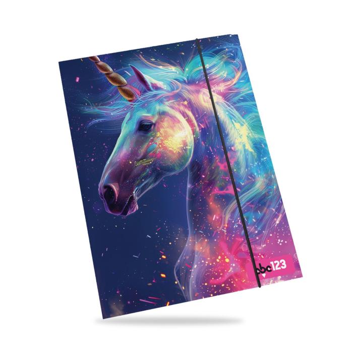 Mapa z elastiko A4 ABC 123 UNICORN SAMOROG 26ZM-MAGIC