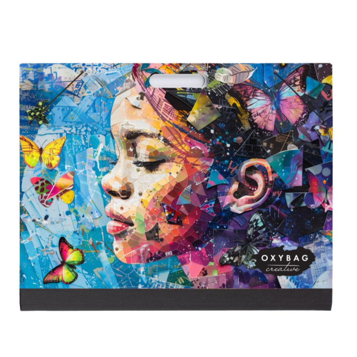 Mapa za risalne liste z elastiko kartonska A3 OXYBAG CREATIVE COLOURS ARTIST PROFIL PORTRET 6-98425