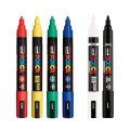 Marker flomastri akrilni osnovne barve POSCA BRUSH UNI PC-5BR in PC-5M set 6/1 81323