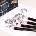 Marker permanentni vodoodporni PIN FINE LINE UNI GINKO V DARILNI EMBALAŽI set 18/1 70328