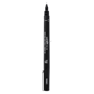 MARKER PIN UNI 01-200 ČRN 0,1 mm