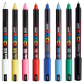 Marker flomastri akrilni POSCA UNI PC-1MR osnovne barve set 8/1