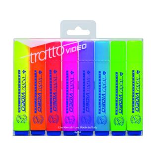 Marker signir označevalec teksta TRATTO VIDEO NEON set 8/1 F832100