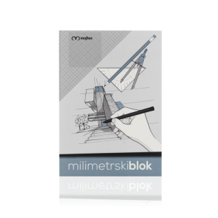 Blok milimetrski 20 listov MUFLON