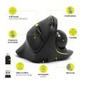 Mi&scaron;ka računalni&scaron;ka brezžična ergonomska 800-4000 dpi črna PORT TRACKBALL WL+BT USB-A/C