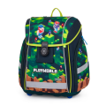 Nahrbtnik šolski anatomski, peresnica in vrečka za copate OXYBAG PREMIUM PLAYWORLD MINECRAFT 0-75725 set 3/1