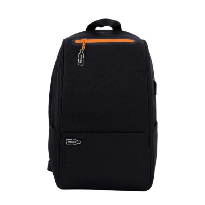 Nahrbtnik črn z oranžno zadrgo 24 litrov 43,5x28x17,5 cm XL2111