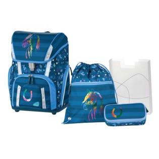 Nahrbtnik anatomski &scaron;olski konj SCHNEIDERS SMART HORSE set 3/1 (nahrbtnik, peresnica, vreča za copate)