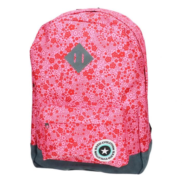Nahrbtnik roza rože NEO DAKOTA RED FLOWERS 100587
