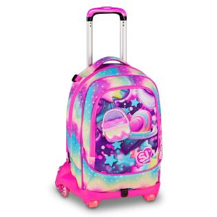 Nahrbtnik na kolesih trolley SEVEN SJ GANG GIRL PASTEL 8WD 20C202615-3D9