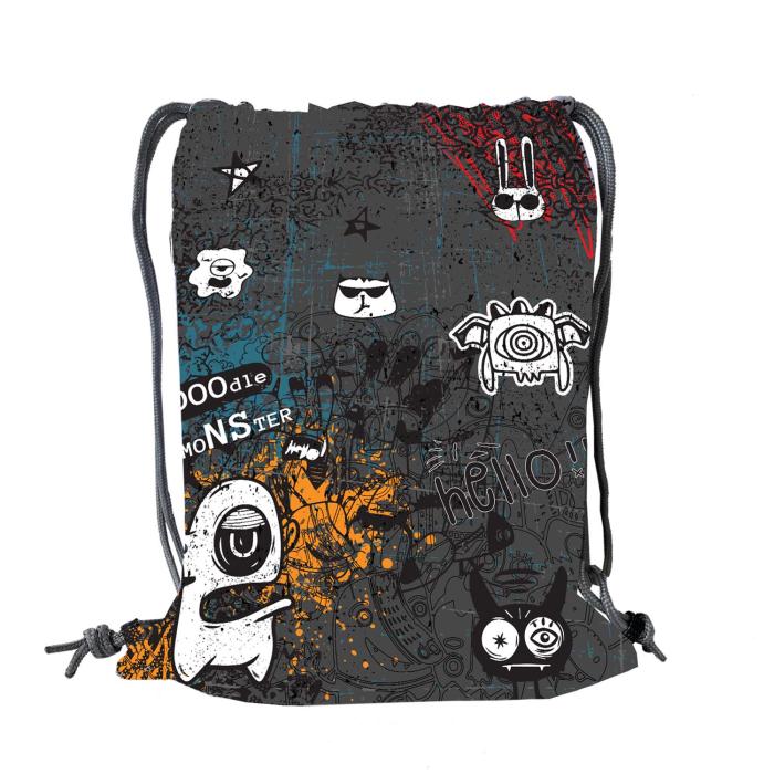 Nahrbtnik vrečka za copate KAOS DOODLE MONSTERS