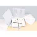 Nalivno pero in rokovnik v darilni embalaži bel set CRESCO PREMIUM IDEAL WHITE 850202-1