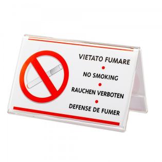 Namizna plo&scaron;čica stojalo 9x5,5 cm NO SMOKING LEBEZ 50982